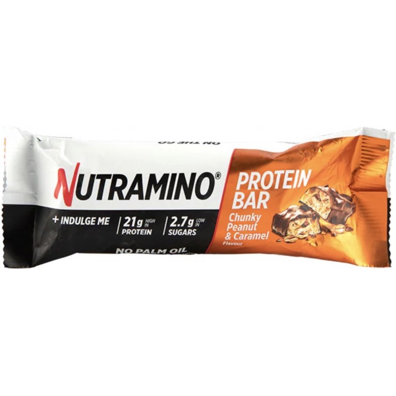 Nutramino Protein Bar 60 g - Krõmpsuv maapähkel ja karamell foto